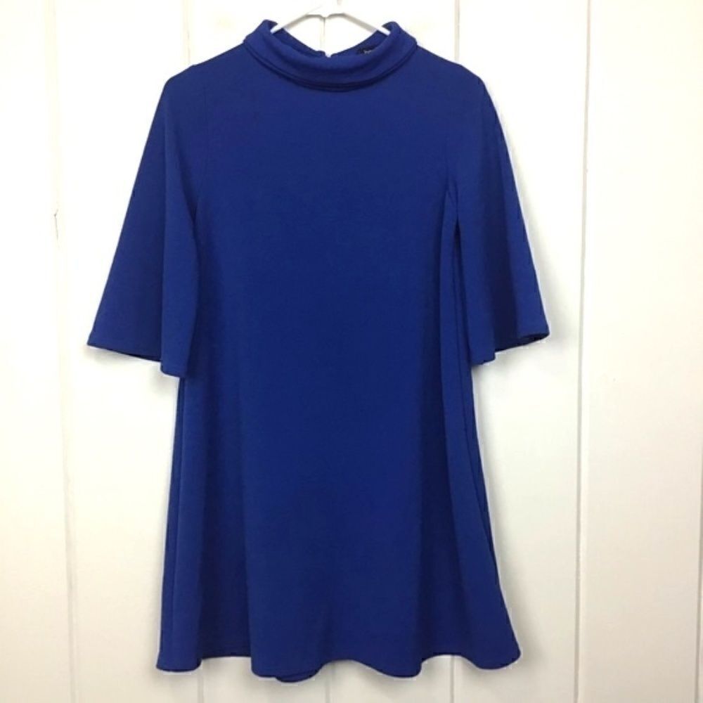 Boohoo Shift Dress NWT Royal Blue Sonia Midi, Size 4‎